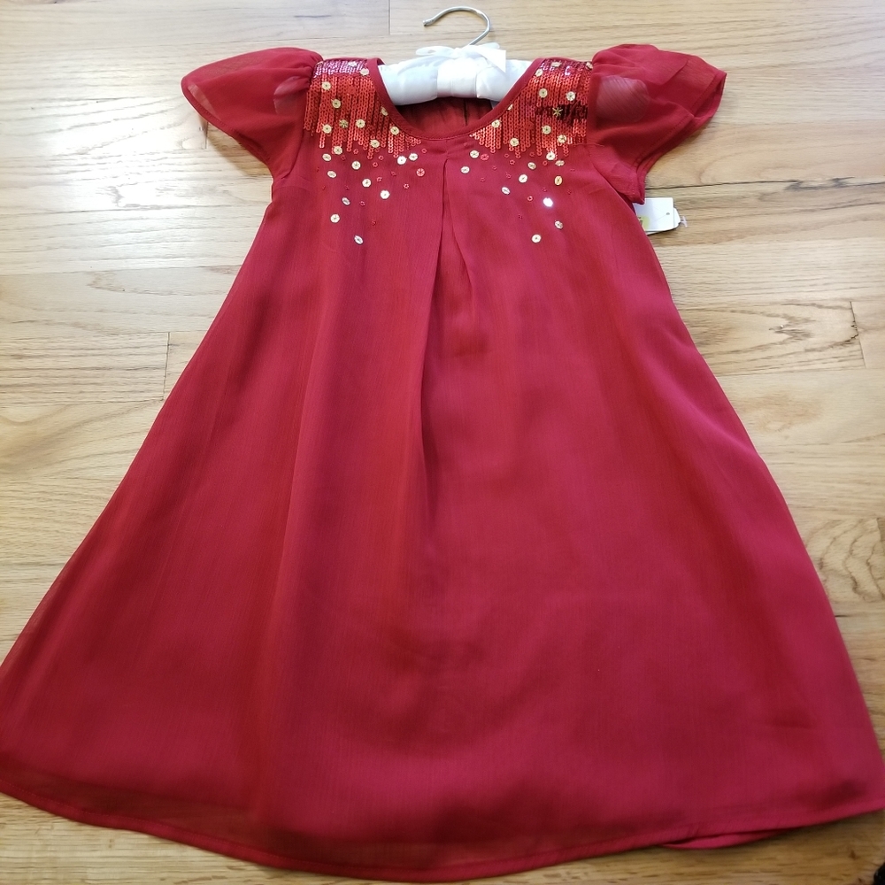 Edgehill Collection Girl's Red Dress